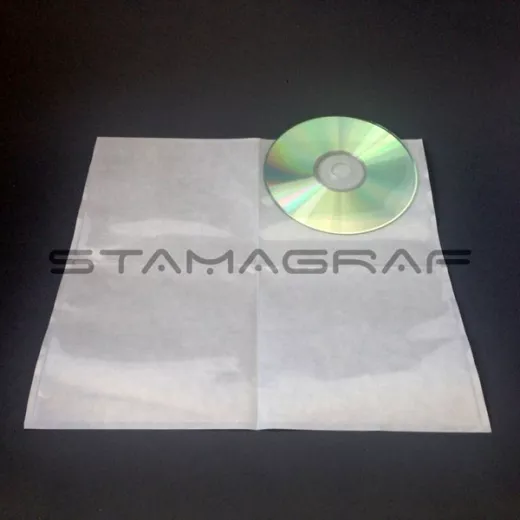 CD/DVD-Tasche, eckig, PP, selbstklebend 126 x125 mm